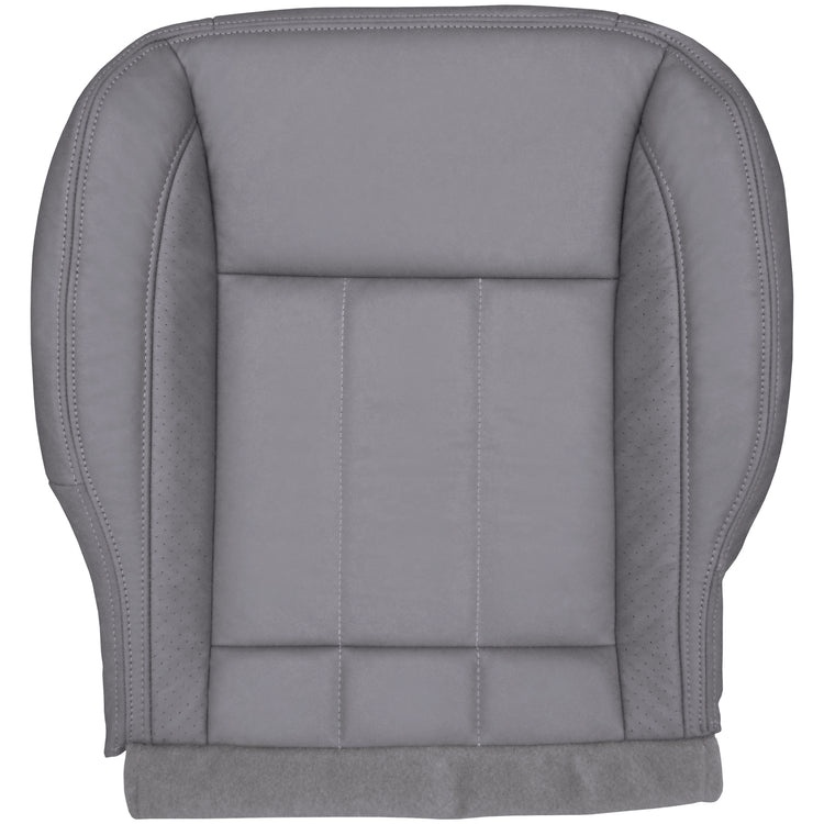 2006-2009 Dodge Ram 3500 Laramie Regular Cab Front Passenger Bottom Cover, Leather/Vinyl - Medium Slate Gray with Perforation Strips, P2 (without Flap) - Trim Code/Color VLD5