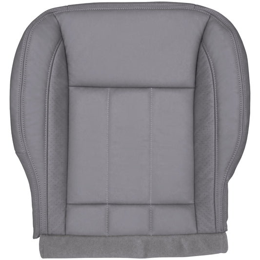 2006-2009 Dodge Ram Laramie Front Passenger Bottom Cover, Leather/Vinyl - Medium Slate Gray with Perforation Strips (without Flap) - CLEARANCE - FINAL SALE