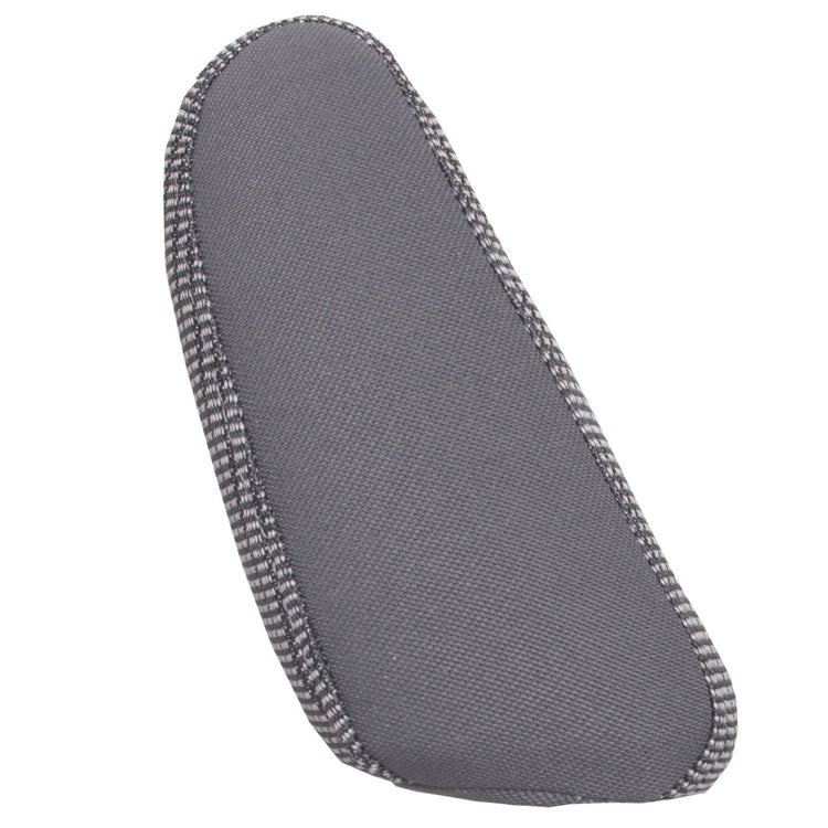 2006 Dodge Ram SLT 3500 Quad Cab - Driver Side Replacement Headrest Cover - Medium Slate Gray Cloth - P1 Triangular Shape - Trim Code/Color V9D5 or M9D5