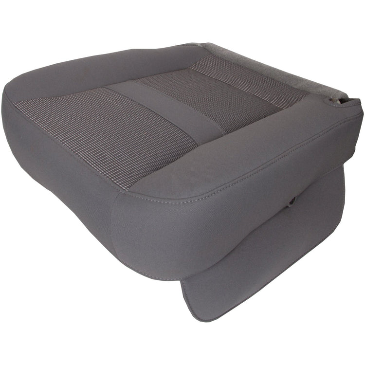 2006 - 2008 Dodge Ram SLT 3500 Quad Cab - Driver Side Bottom Replacement Cloth Seat Cover - Medium Slate Gray - Trim Code/Color V9D5 or M9D5