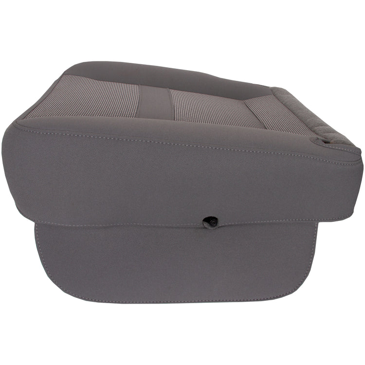 2006 - 2008 Dodge Ram SLT 3500 Quad Cab - Driver Side Bottom Replacement Cloth Seat Cover - Medium Slate Gray - Trim Code/Color V9D5 or M9D5