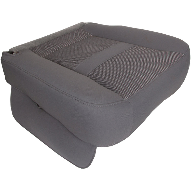 2006 - 2008 Dodge Ram SLT 2500 Quad Cab - Passenger Side Bottom Replacement Cloth Seat Cover - Medium Slate Gray - Trim Code/Color V9D5 or M9D5