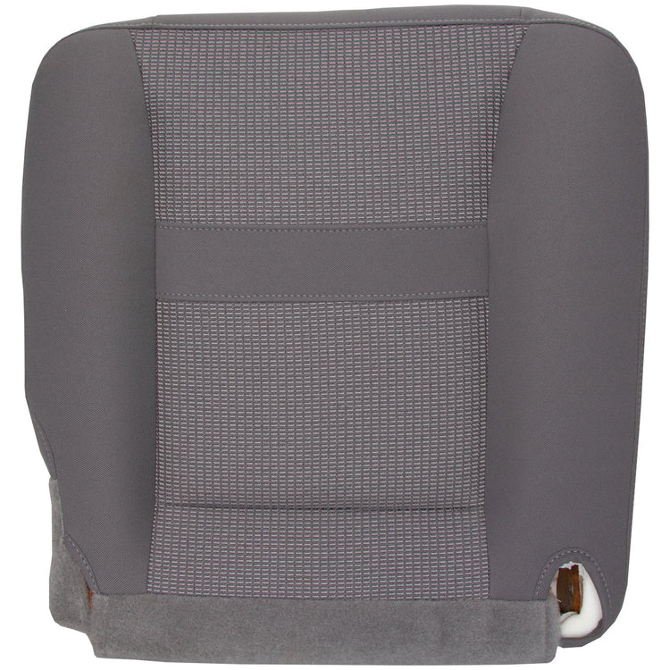 2006 - 2008 Dodge Ram SLT 2500 Quad Cab - Passenger Side Bottom Replacement Cloth Seat Cover - Medium Slate Gray - Trim Code/Color V9D5 or M9D5