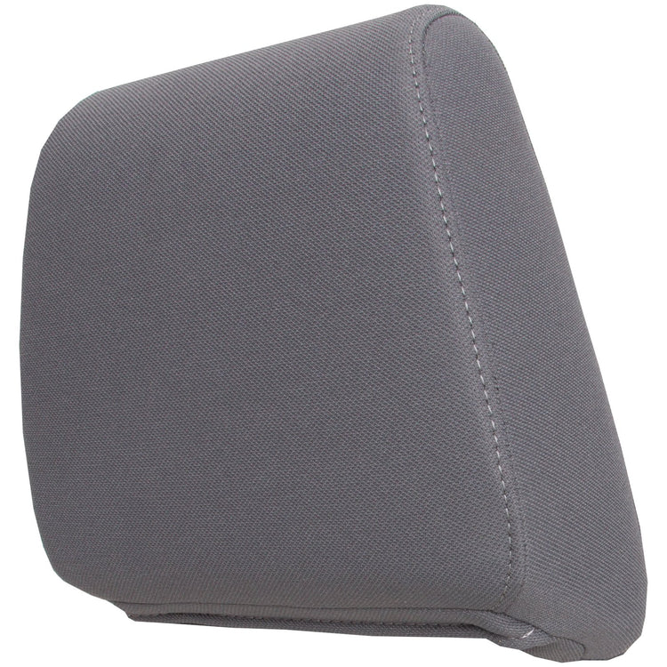 2007 - 2009 Dodge Ram SLT 2500 Quad Cab - Driver Side Replacement Headrest Cover - Medium Slate Gray Cloth - P1 Triangular Shape - Trim Code/Color V9D5 or M9D5