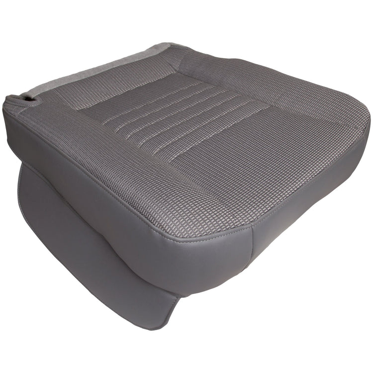 2006 - 2008 Dodge Ram SLT 2500 Quad Cab - Passenger Side Bottom Replacement Cloth Seat Cover - Medium Slate Gray - Trim Code/Color P9D5