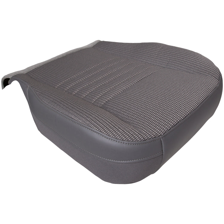 2006 - 2008 Dodge Ram SLT 2500 Quad Cab - Passenger Side Bottom Replacement Cloth Seat Cover - Medium Slate Gray - Trim Code/Color P9D5