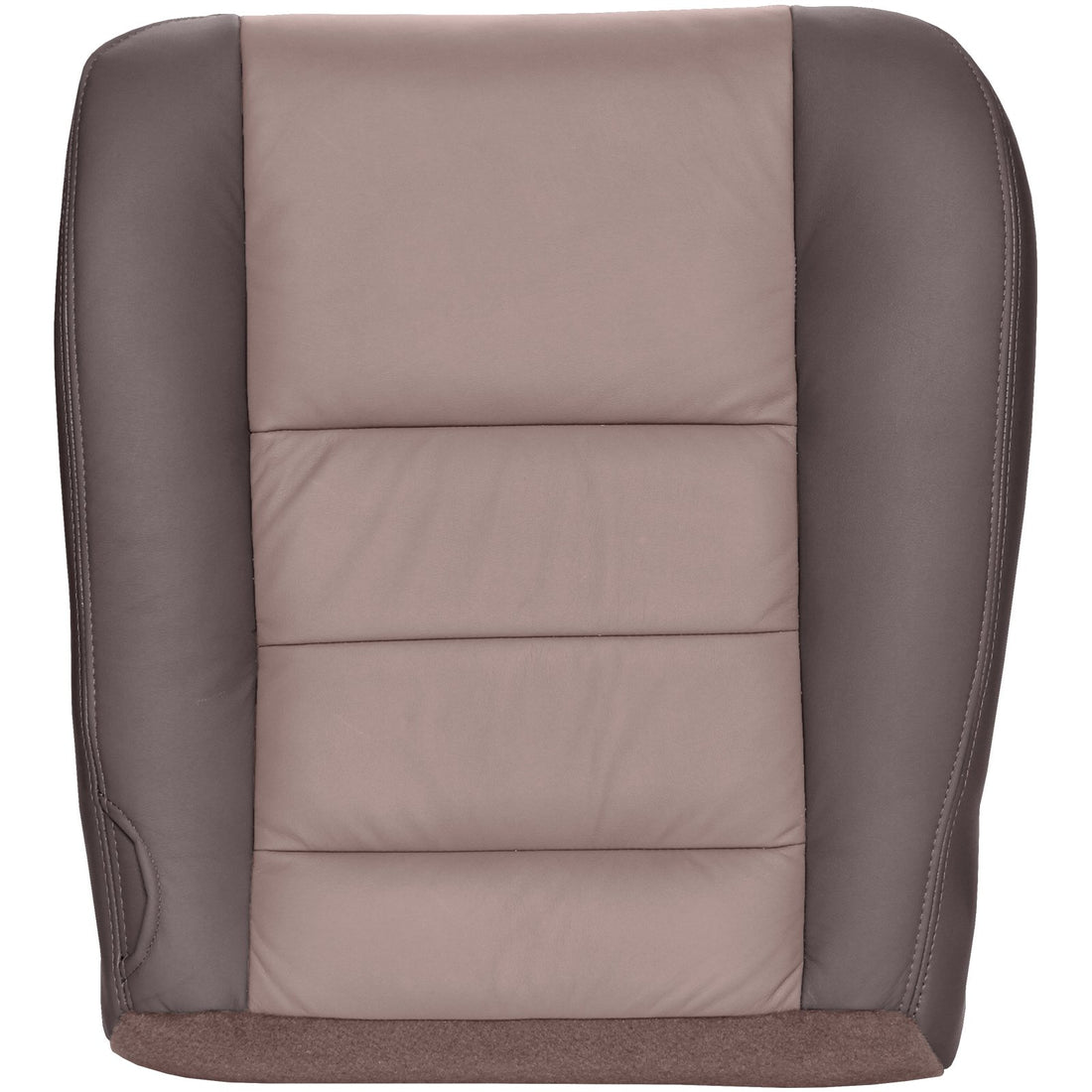 Front view of driver in Dark Parchment w/ Medium Parchment Insert for Ford Excursion