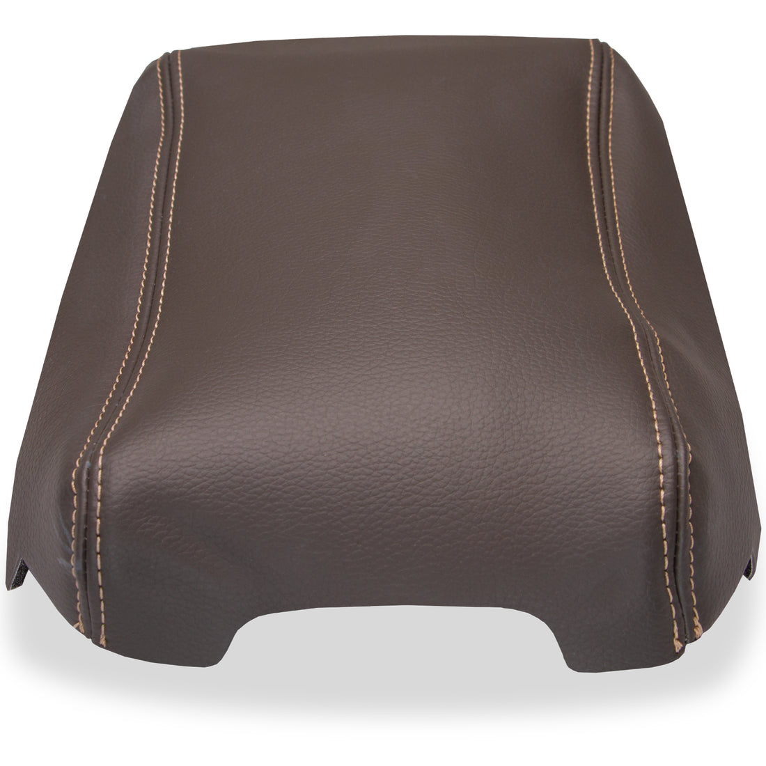 Front view of console lid in Medium Camel for Ford F150
