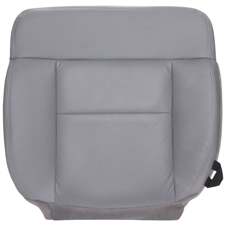 2004 - 2008 Ford F150 Lariat Super Crew - Driver Side Bottom Seat Cover - Bucket or 40/20/40 Seats - Medium Flint - OEM Material Config. Leather/Vinyl - P7