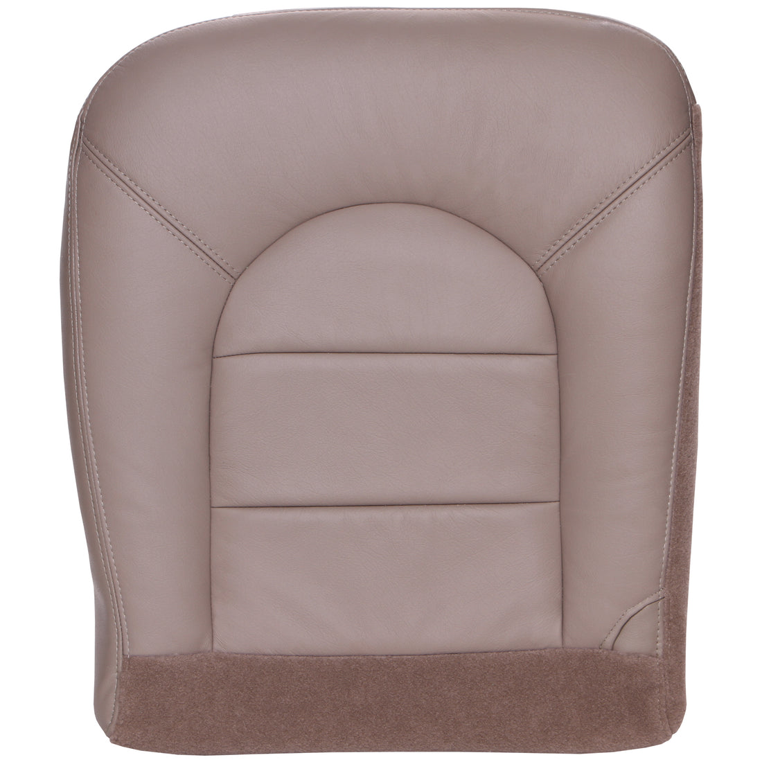 Front view of driver in Medium Parchment for Ford F250