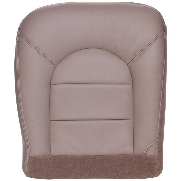 Front view of driver in Medium Parchment for Ford F250