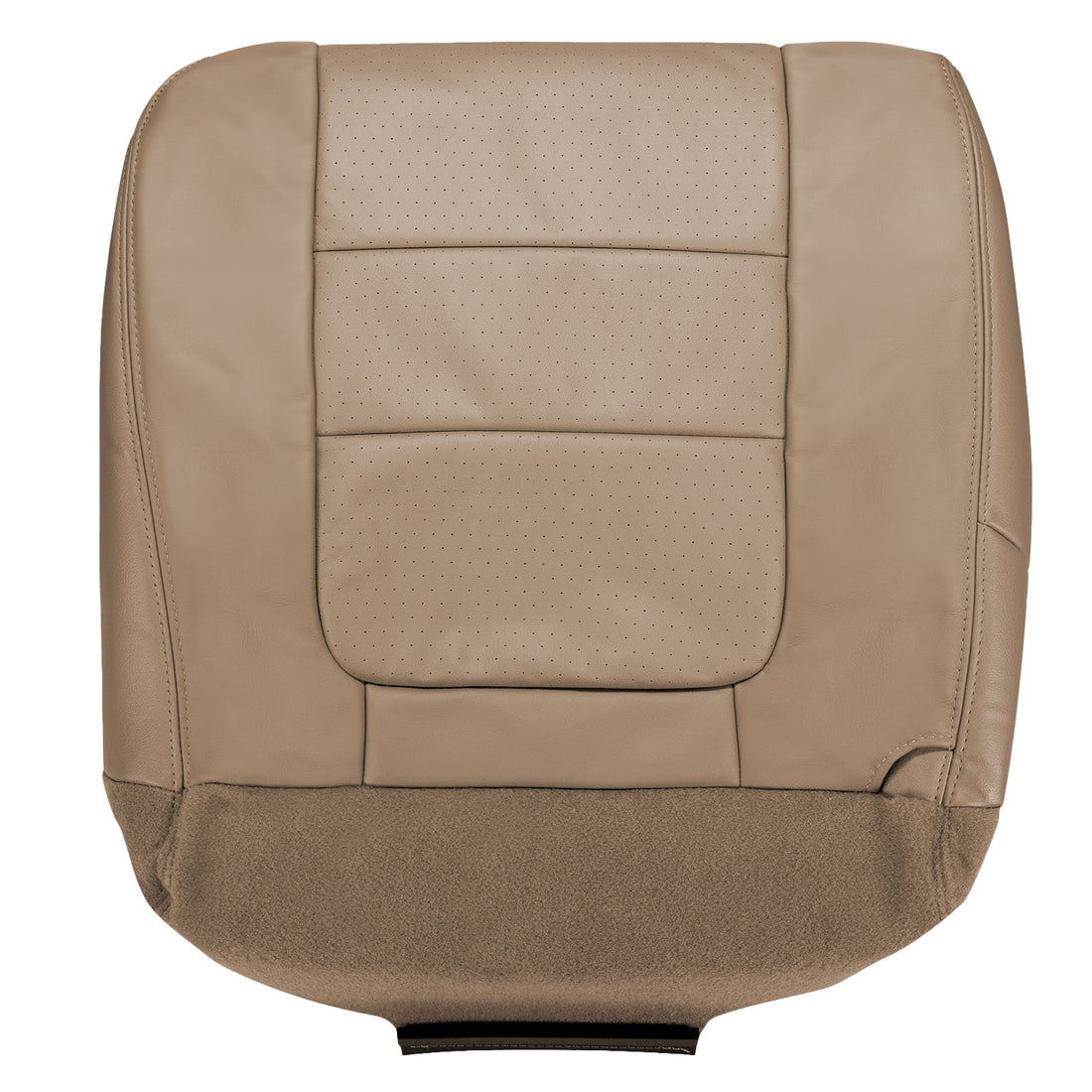 Front view of driver in Medium Parchment for Ford F250