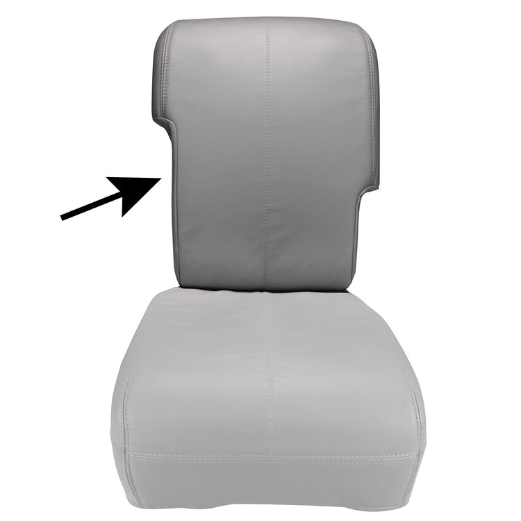 Front view of seat cover in Medium Graphite for Ford F250