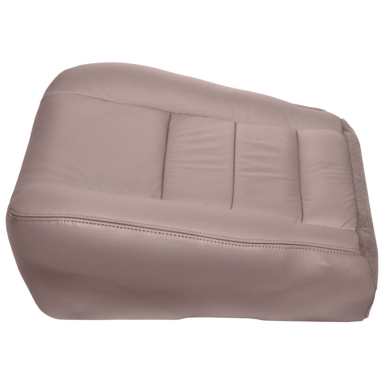 2000-2001 Ford Excursion Limited Driver Bottom Leather Seat Cover - Medium Parchment Tan (4H)