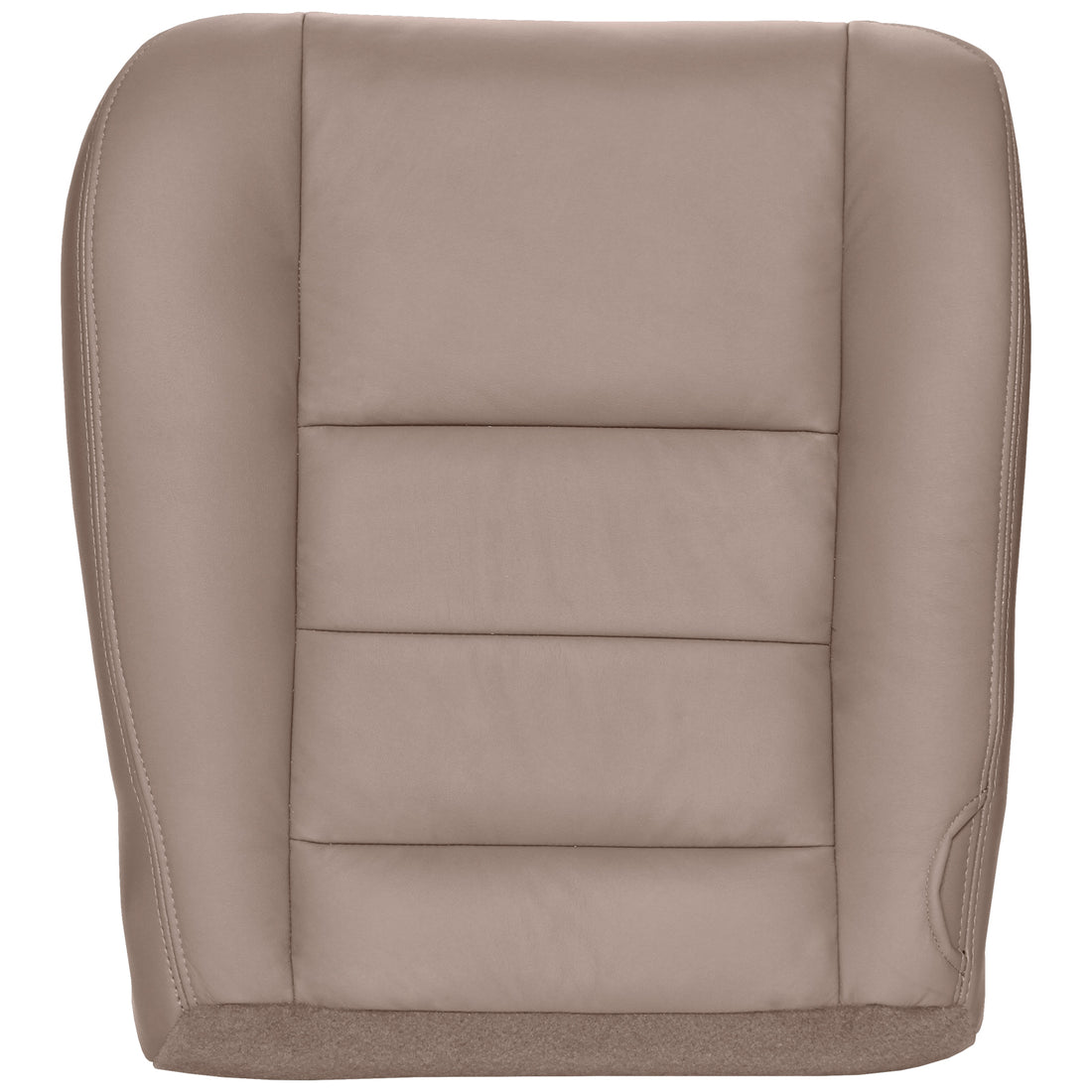 Front view of driver in Medium Pebble for Ford F250