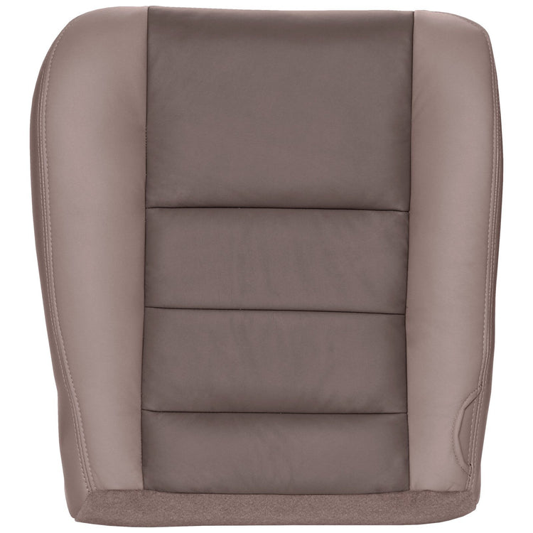 Front view of driver in Medium Parchment w/Medium Dark Parchment Insert for Ford F250