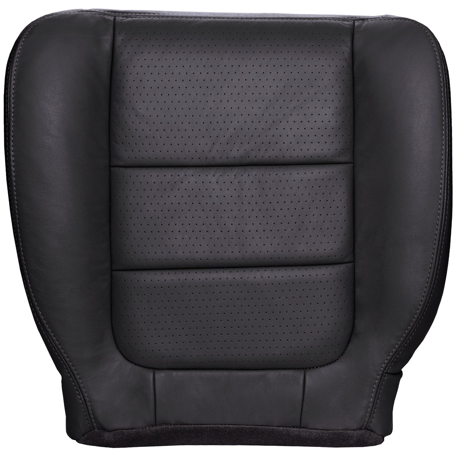 US Auto Seat Cover Inc Driver Side Bottom Leather Seat Cover – 2002–2007 Ford F250 Lariat Crew Cab – Medium Flint Gray