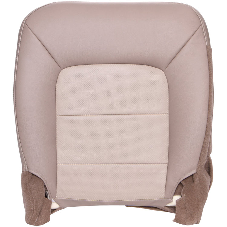 Front view of driver in Medium Parchment w/ Light Parchment Insert for Ford Expedition