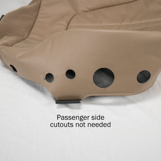 1997-1999 Ford Expedition Eddie Bauer, Front Passenger Bottom Cover, OEM Factory Config. Leather/Vinyl Prairie Tan - CLEARANCE - FINAL SALE