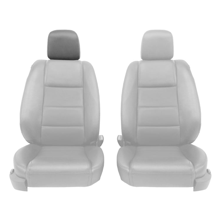 Front view of driver in Charcoal Black for Ford Mustang