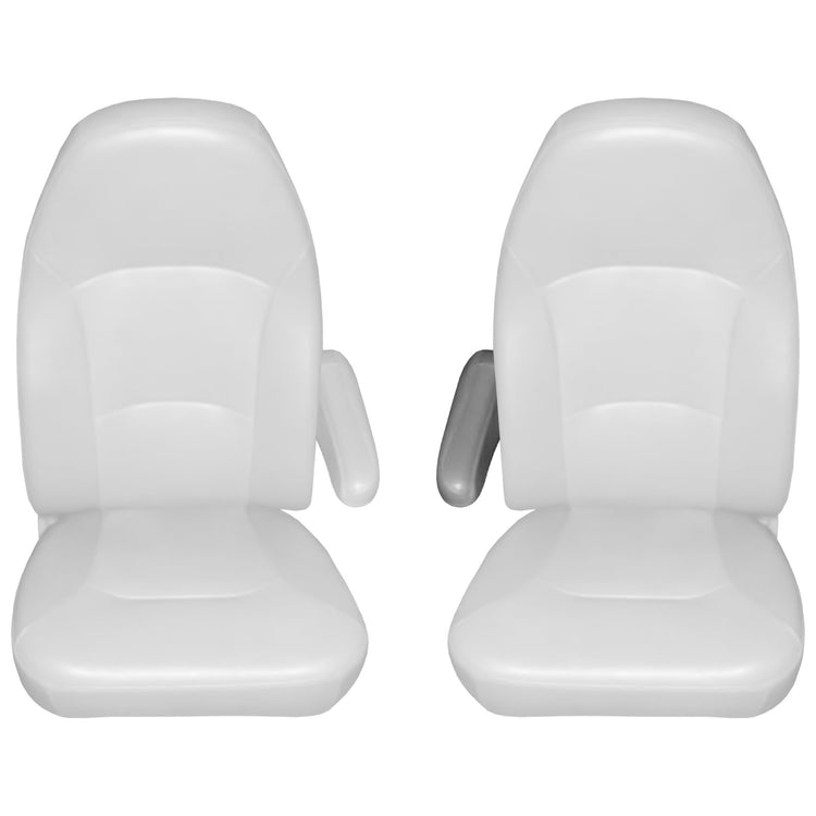Front view of driver in Medium Pebble for Ford Econoline