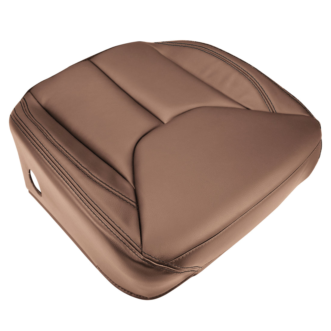 Front view of driver in Dark Saddle for Jeep Wrangler (2 door)