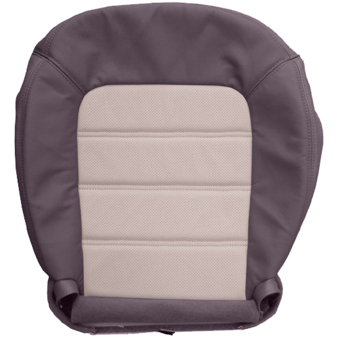 Front view of passenger in Medium Dark Parchment w/ Light Parchment Insert for Ford Explorer