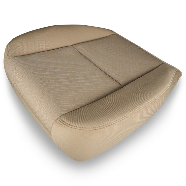 2007 - 2008 Chevrolet Tahoe LT - Passenger Side Bottom Replacement Seat Cover - Light Cashmere Cloth
