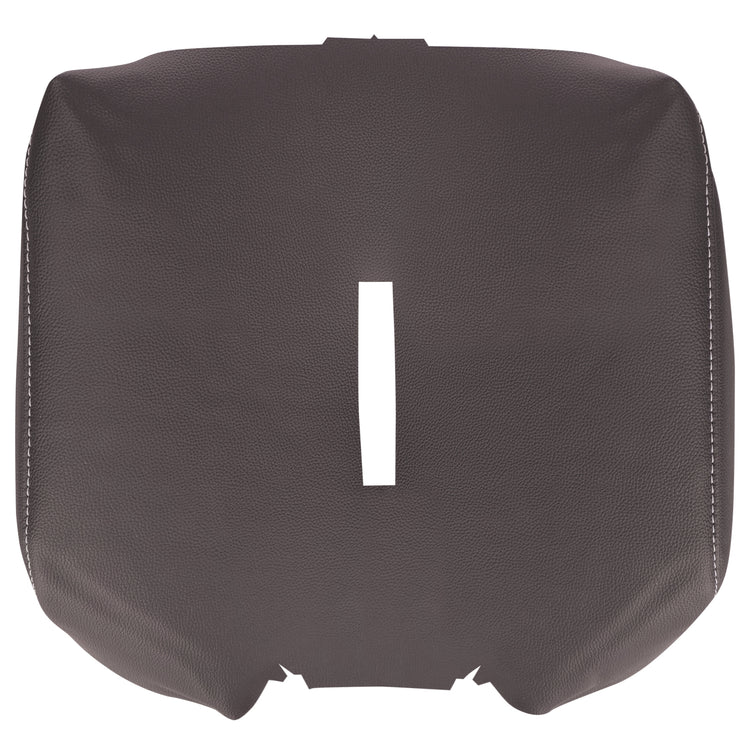 2015 - 2019 GMC Sierra 2500 SLT - Center Console Lid Cover - Material Config: OEM Leather/Vinyl - Jet Black