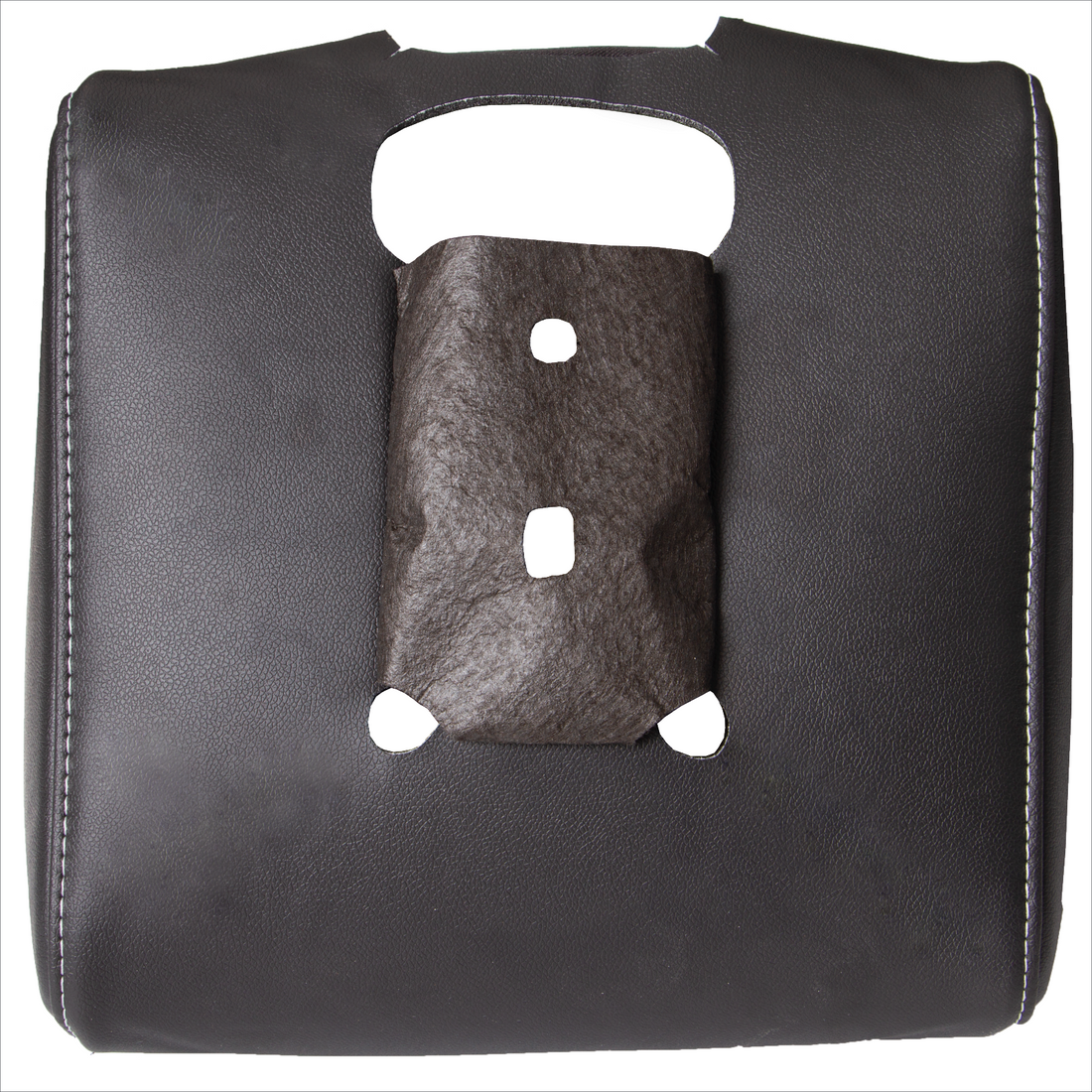 Front view of seat cover in Jet Black for Chevrolet Silverado