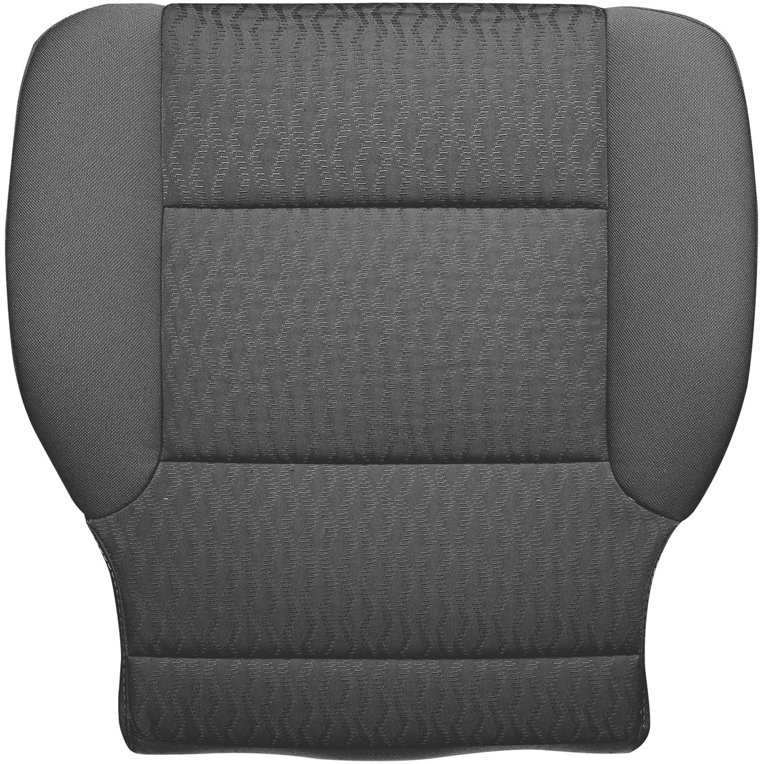 Front view of seat cover in Jet Black for Chevrolet Suburban
