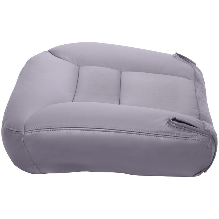 1996 - 1998 Chevrolet Silverado / GMC Sierra - Front Row Bucket Seats, Driver Side Bottom Cover Leather Seat Cover, Medium Gray All Vinyl