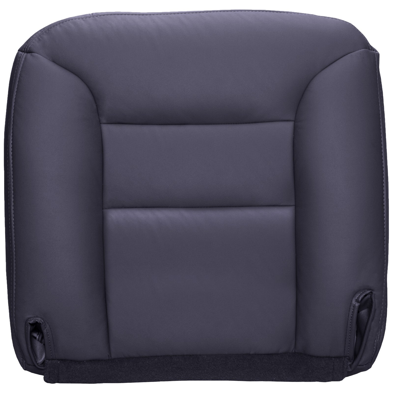 Front Bench Bottom Vinyl Seat Cover For 1995-2000 GMC Sierra C/K 1500-3500 Work Truck - Pewter Gray