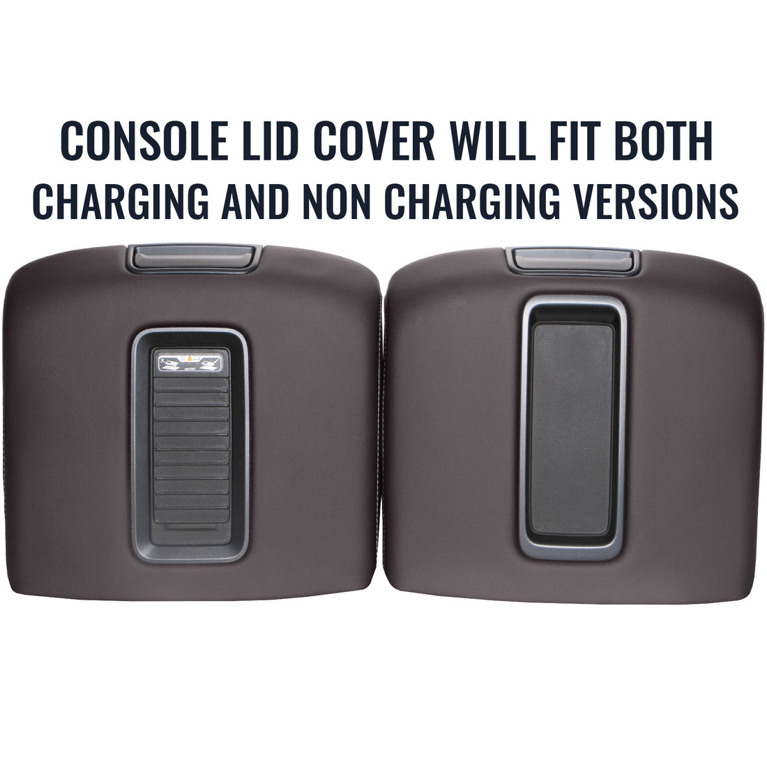 Front view of console lid in Dune for Chevrolet Suburban