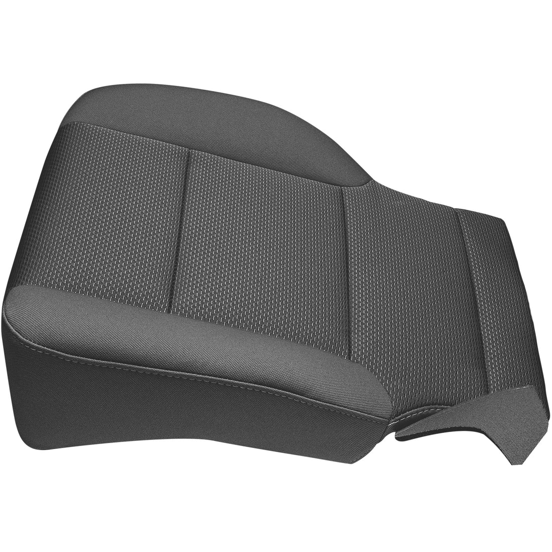 Left angle of seat cover in Jet Black for Chevrolet Silverado