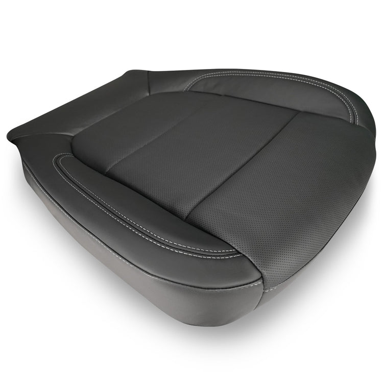 2019 - 2021 GMC Sierra 1500 SLT - Passenger Side Bottom Cover - Material Config: OEM Leather/Vinyl - Jet Black