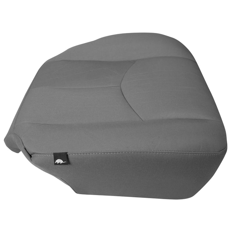 Right view of driver in Dillo Wolf Gray for GMC Sierra