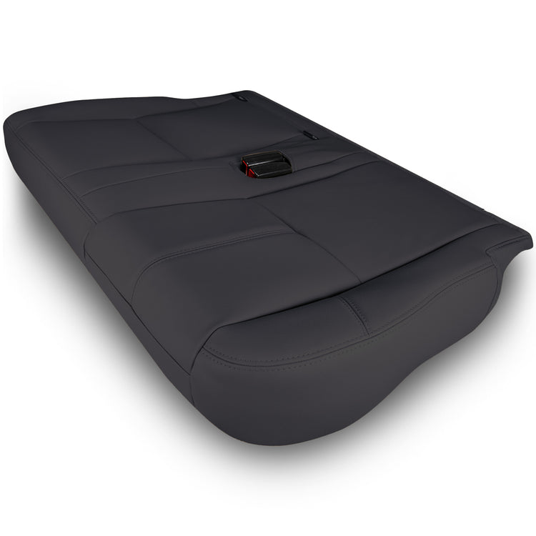 2007 - 2008 Chevrolet Suburban LT  Z71, 60/40 Second Row Driver Side 60 Portion Bottom Cover, Ebony Vinyl