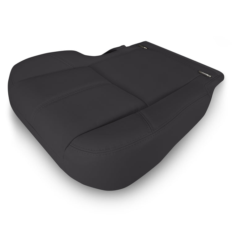2007- 2009 Chevrolet Tahoe LT, Bucket Second Row Driver Side Bottom Cover, Ebony Leather/Vinyl