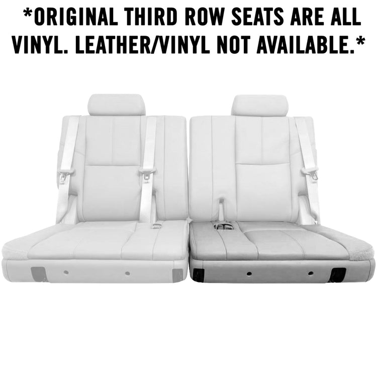 2007 - 2008 Chevrolet Tahoe LT  Z71, Third Row Driver Side Bottom Cover, Ebony with Light Titanium Insert Vinyl