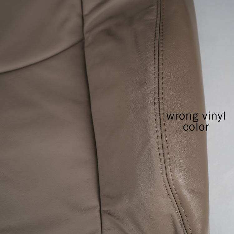 2003-2007 Chevrolet Silverado / Avalanche / Suburban, GMC Sierra / Yukon - Driver Top Cover - Medium Neutral - OEM Material - Leather/Vinyl - CLEARANCE - FINAL SALE