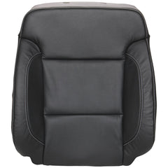 2016-2018 Chevrolet Silverado 1500 LTZ Extended Cab, Front Row Driver Side Top Cover, Jet Black Leather/Vinyl with Perforated Inserts for Heated and Cooled Seats and Outboard Side Impact Airbag