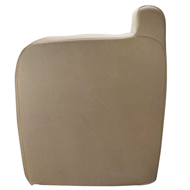 Back view of driver in Dillo Khaki for GMC Sierra