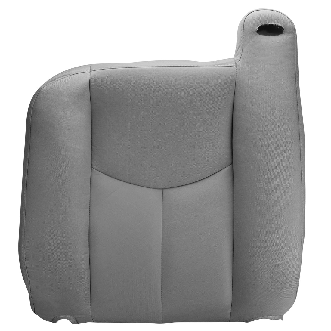 Front view of driver in Dillo Wolf Gray for Chevrolet Silverado