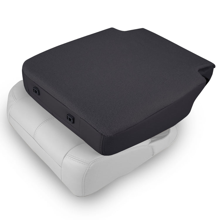 2007- 2009 Chevrolet Tahoe LT, 60/40 Second Row Passenger Side 40 Portion Top Cover, Ebony Leather/Vinyl