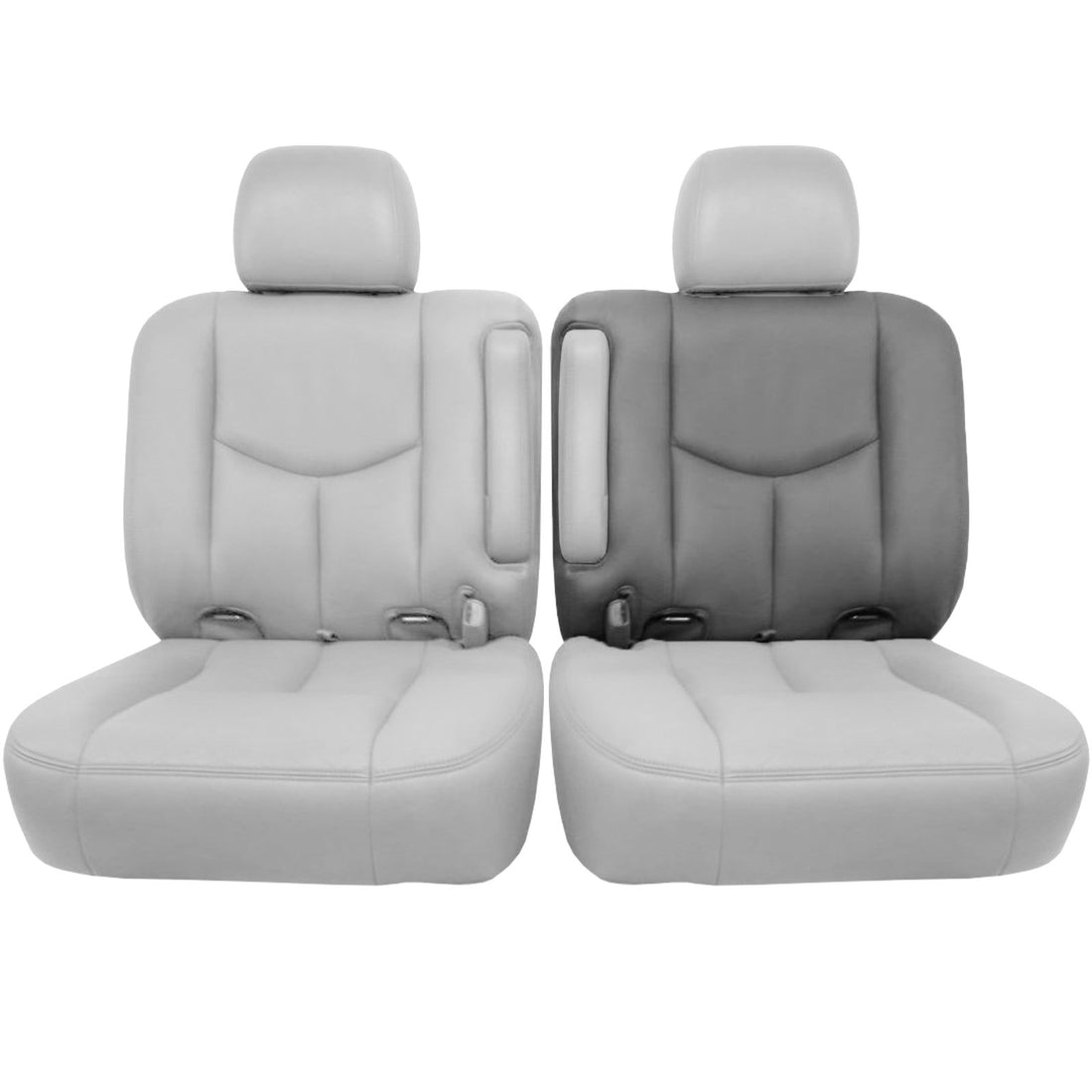 Front view of driver in Medium Dark Pewter w/ Medium Dark Pewter II Insert for GMC Yukon
