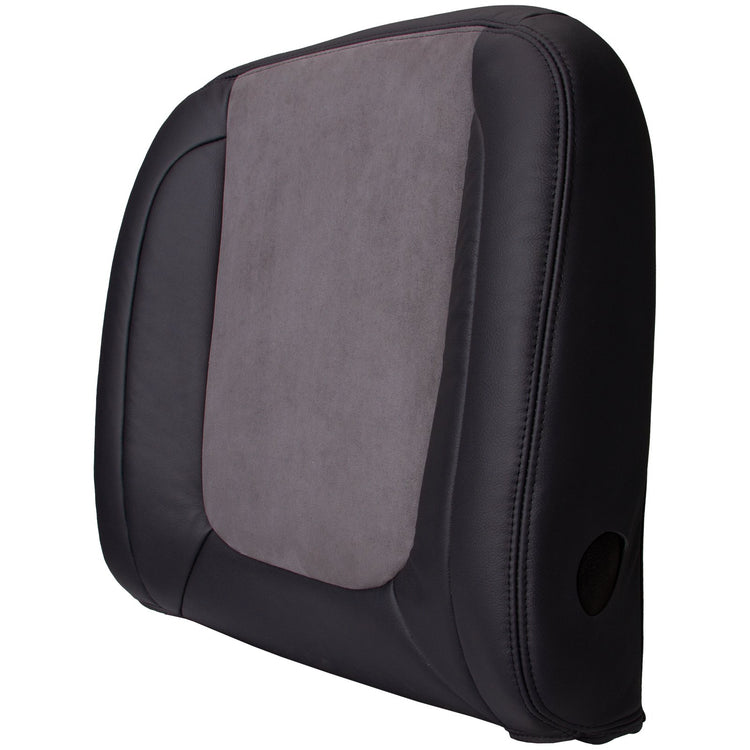 2004 - 2005 Dodge Laramie 2500 - Front Row Driver Side Top Cover - Dark Slate with Medium Slate Suede Insert - OEM Material Config Leather/Vinyl