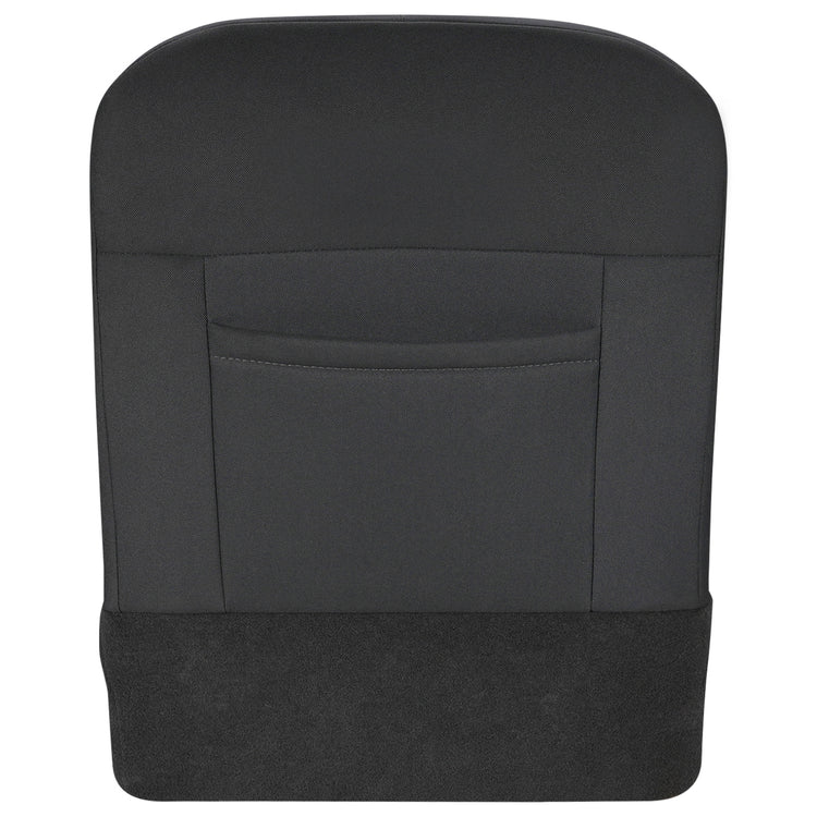 Back view of driver Top in Dark Slate w/ Medium Graystone insert (Trim Code M9V3) for Dodge Ram