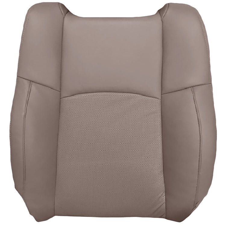 2009-2012 Dodge Ram 1500 Laramie Crew Cab, Front Row Driver Top Cover, Light Pebble Beige Leather/Vinyl with Perforated Inserts