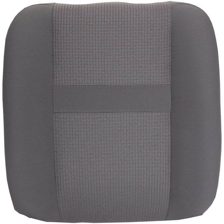 2006 - 2008 Dodge Ram SLT 3500 Quad Cab - Driver Side Top Replacement Cloth Seat Cover - Medium Slate Gray - without Map Pocket - Trim Code/Color V9D5 or M9D5